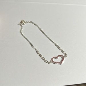Avon Pink Heart Ankle Bracelet